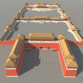 3D Forbidden City Of Beijing model